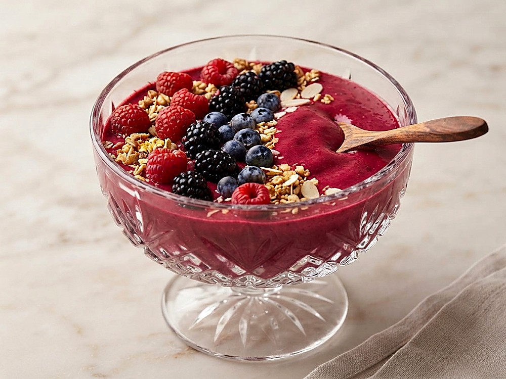 Smoothie Bowl de Frutas Vermelhas